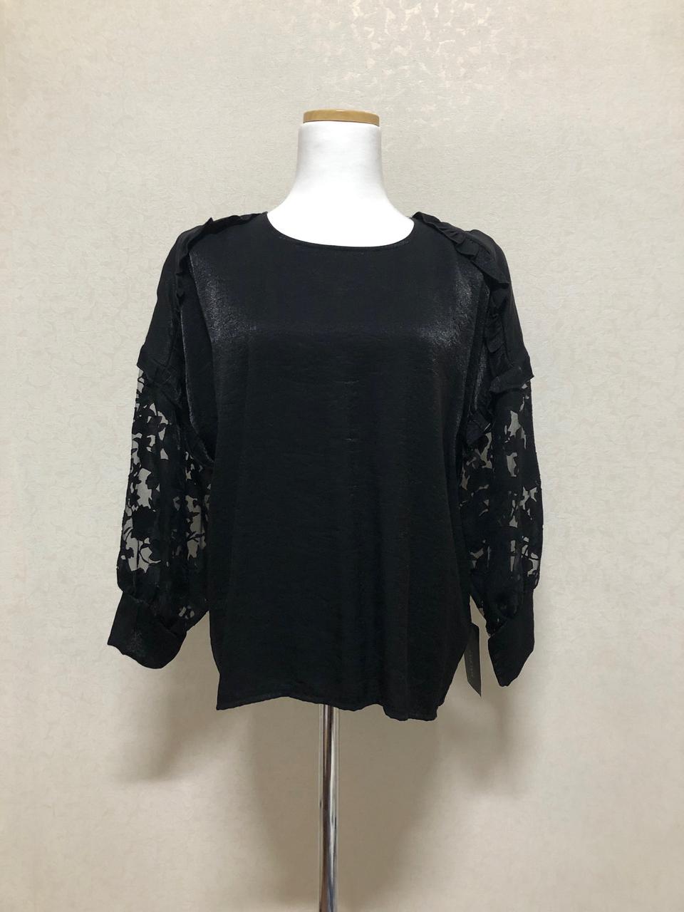 소매시스루 블라우스(자라)