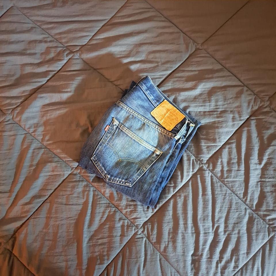 90's LEVI'S 555 공장 501XX Selvige jeans