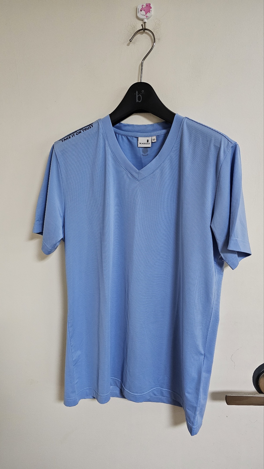 와이드앵글 골프 브인넥 반팔 h118