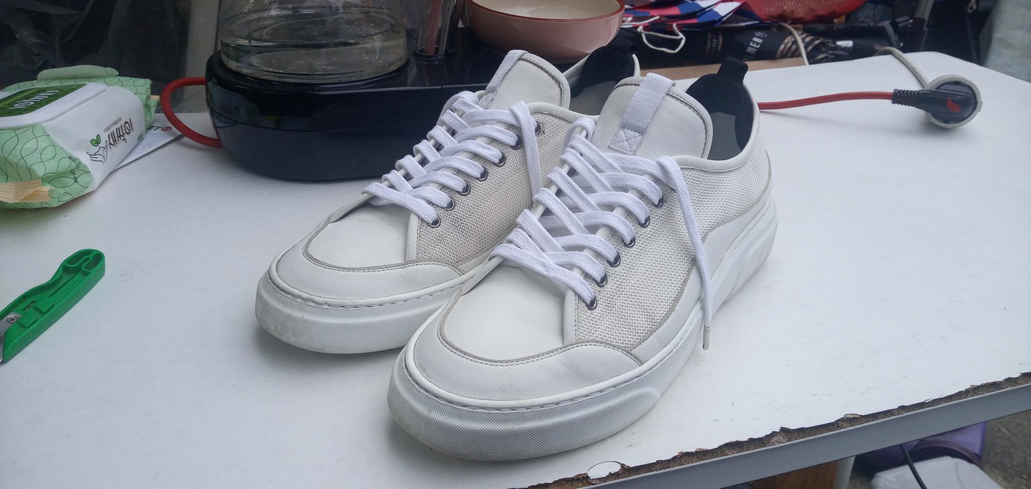 정품 타임옴므 가죽스니커즈 280mm 상태우수