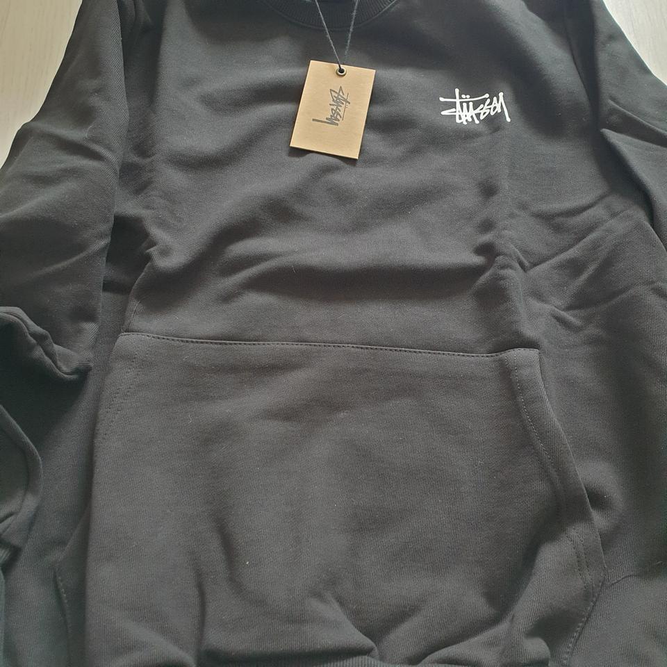 [새상품] 스투시 클래식 로고 맨투맨 블랙 옷 m