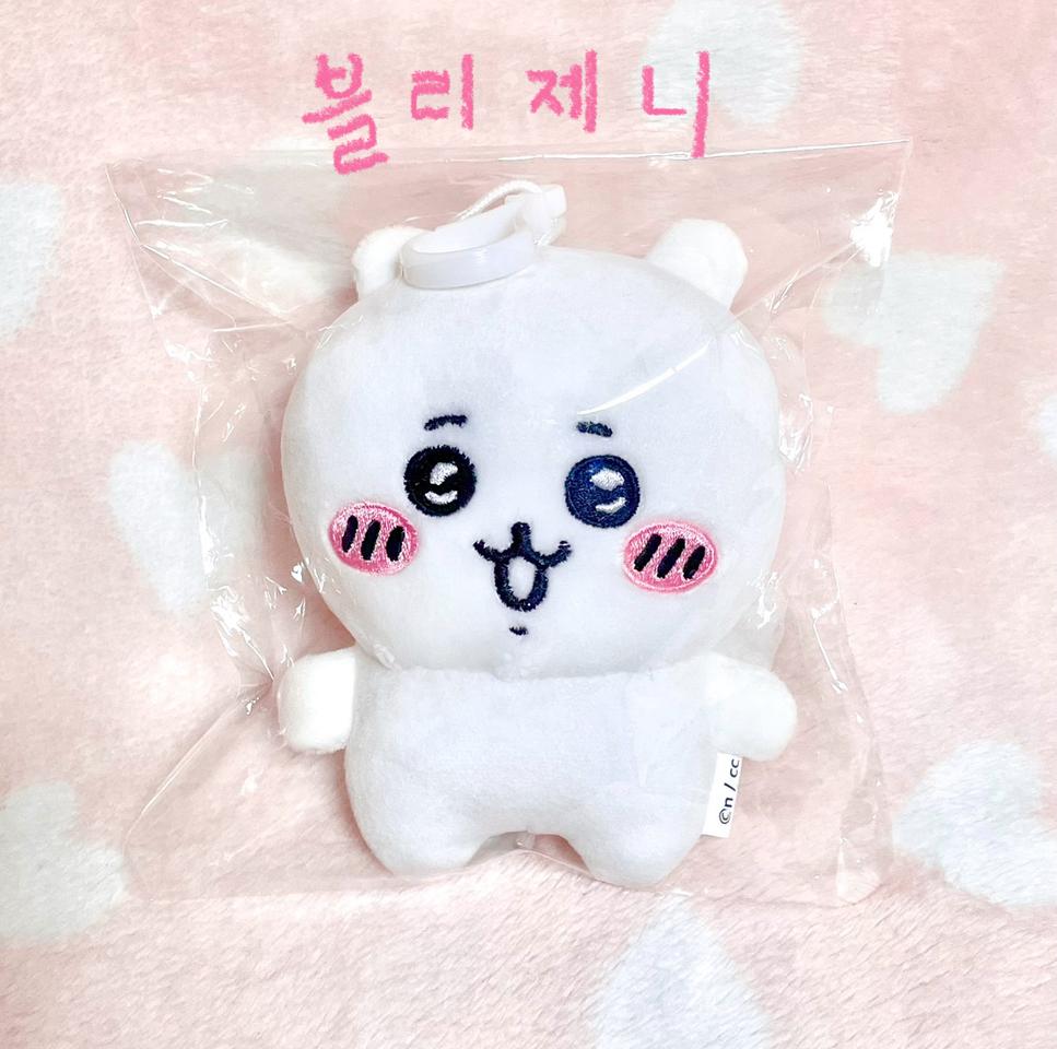 새싱품)먼작귀 치이카와 인형 키링 마스코트 기생 버섯 하치와레