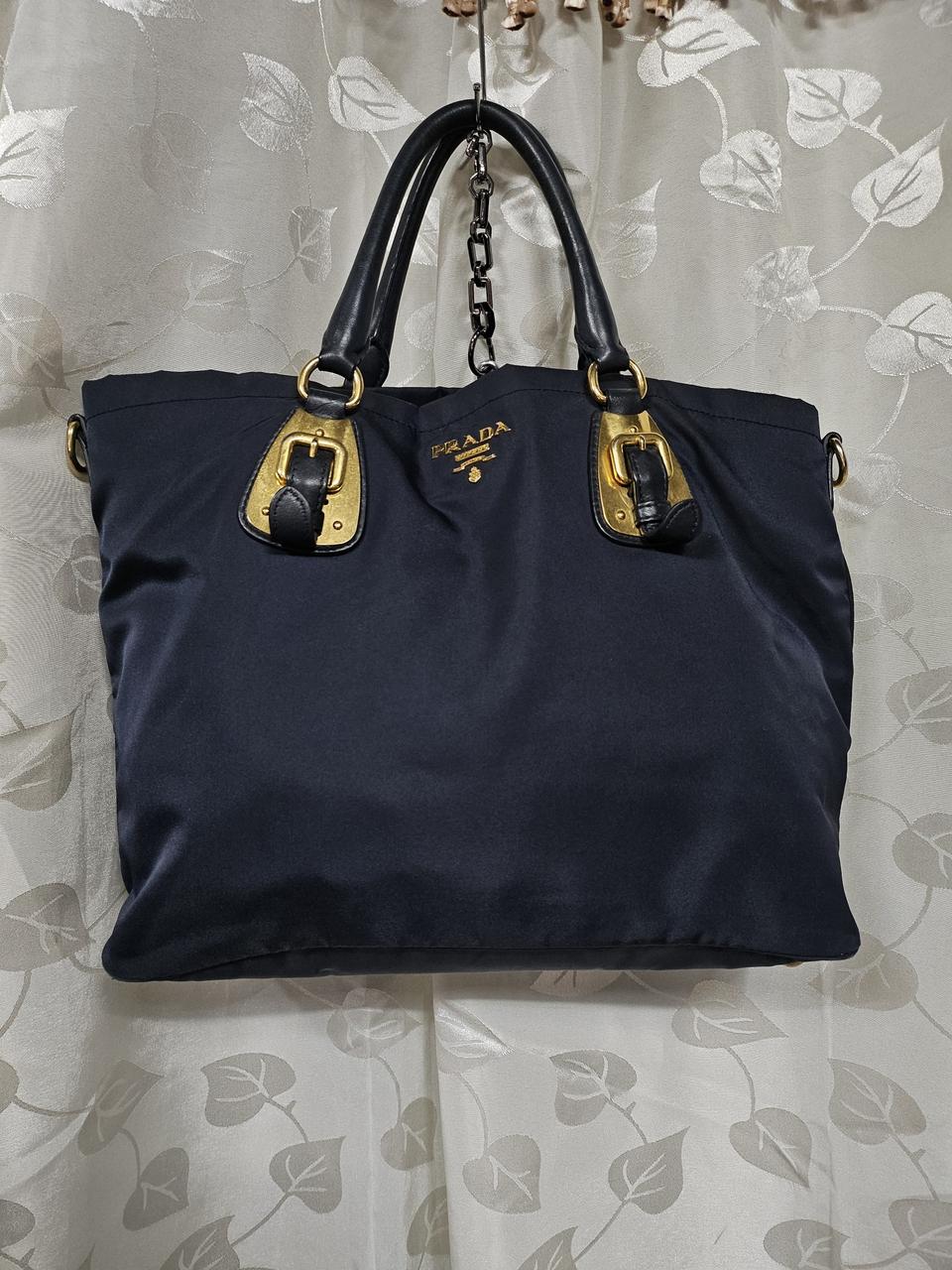 프라다 정품 가죽배색 빅토트겸 크로스가방