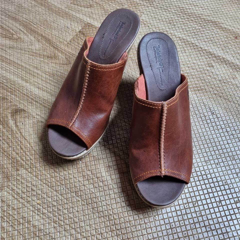 팀버랜드  정품 통굽 슬리퍼 여 235