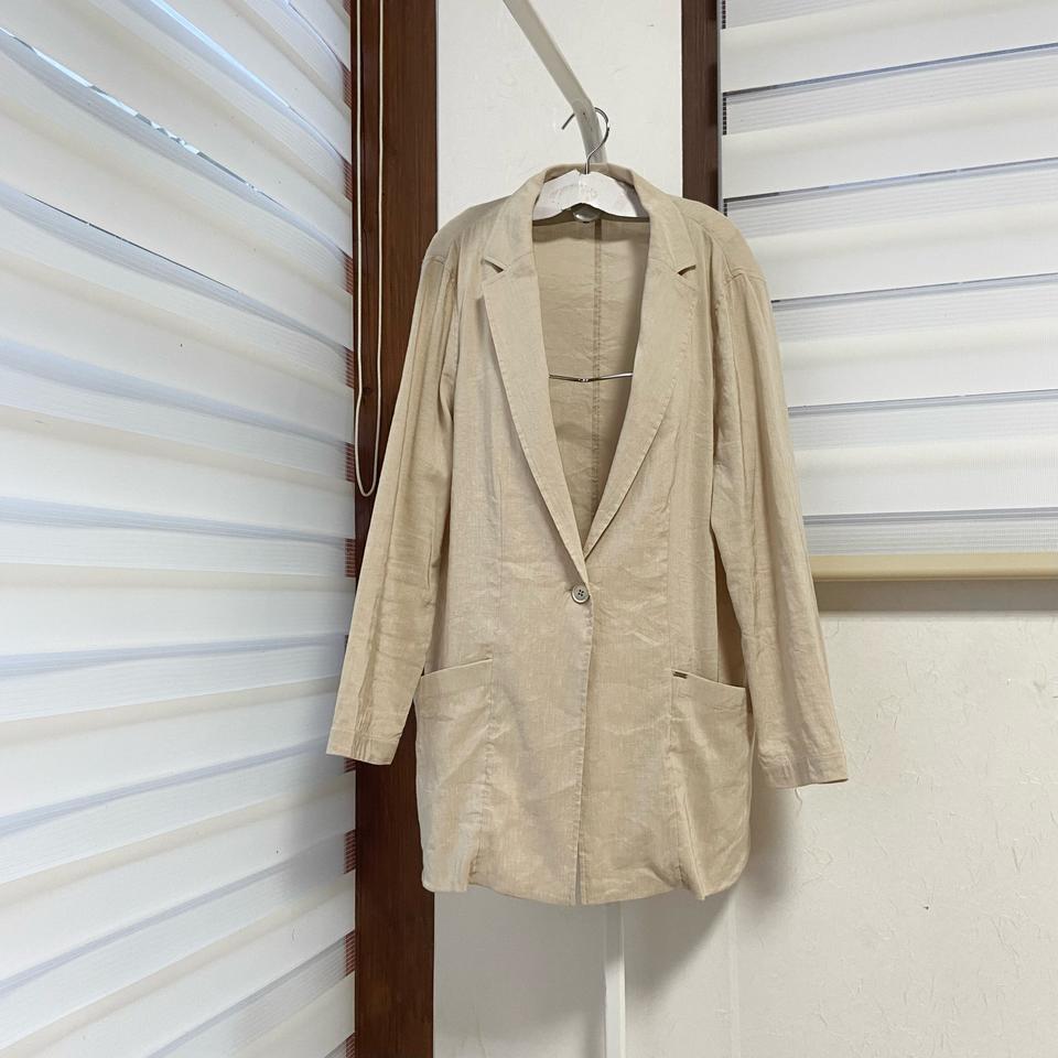 헤지스 여성 마 린넨 자켓