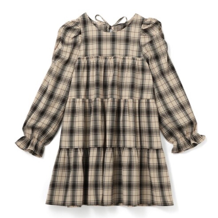 [새제품/일본] GRL 캉캉 체크원피스