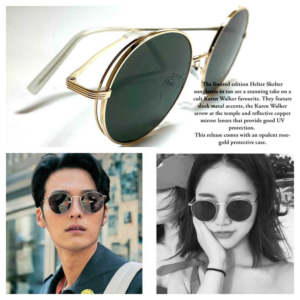 빈티지 복고 골드 켈리그린 선들라스