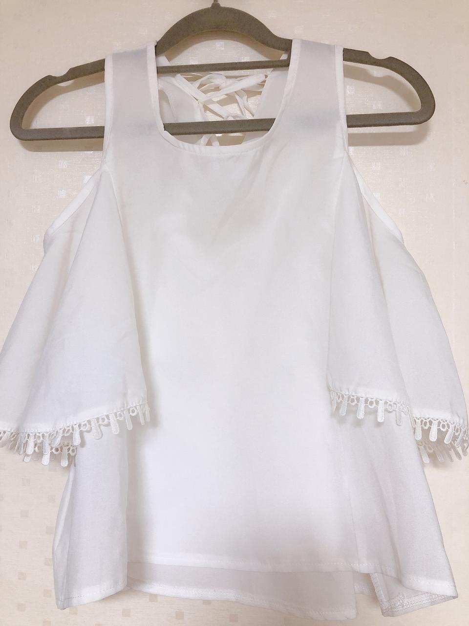 오프숄더블라우스, 쉬폰스커트