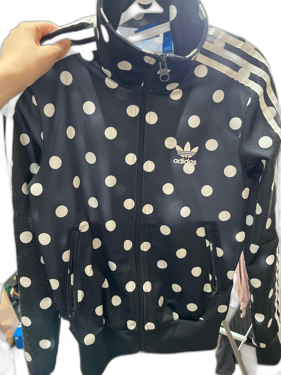 아디다스 블랙 땡땡이 져지/아디다스 빅로고 도트 져지