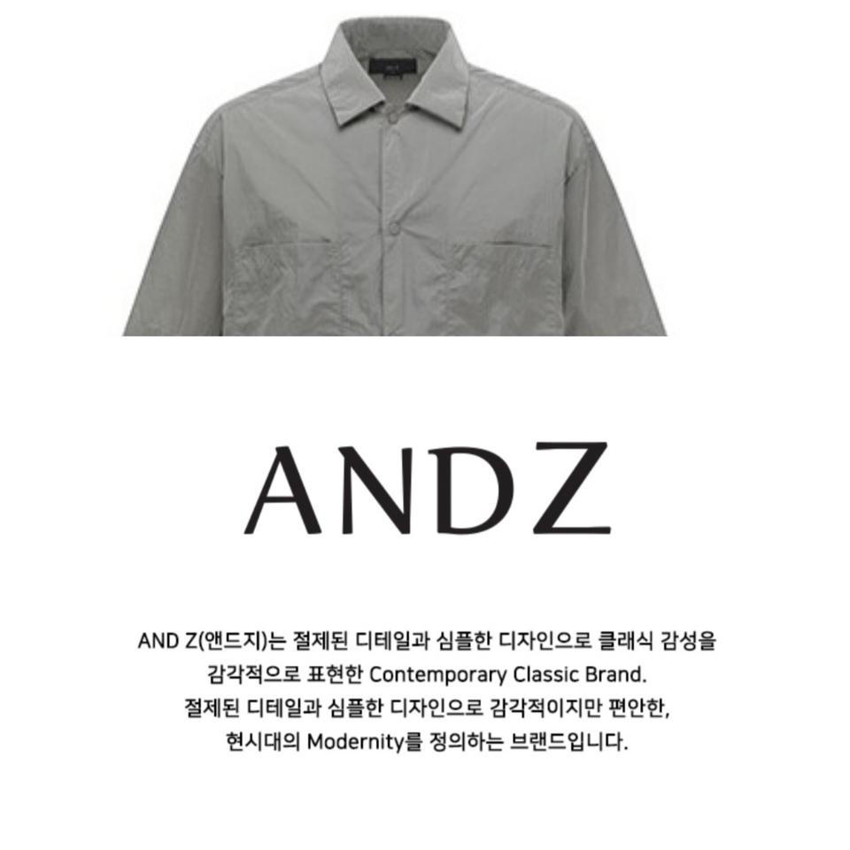 앤드지 오버사이즈 윈드브레이커 바람막이 셔츠 100 L