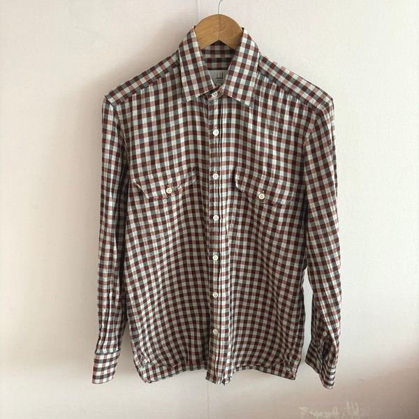 던힐 정품 M 캐주얼 체크 셔츠 남방