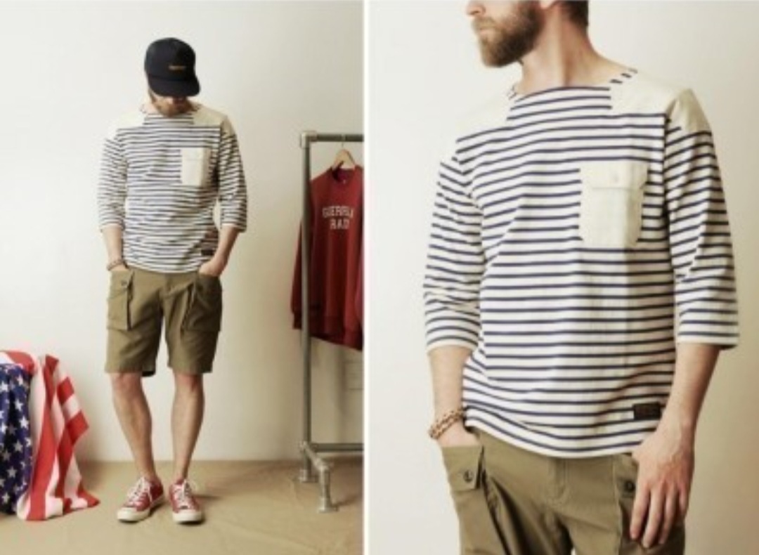 에스피오나지 스트라이프 티셔츠