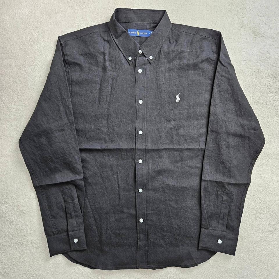 폴로랄프로렌 린넨셔츠 블랙 100-105