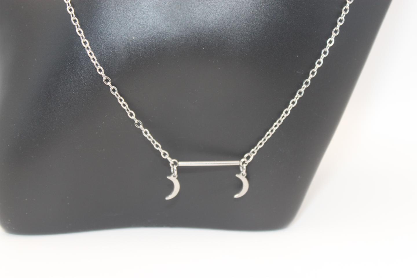 우리두리 초승달 써지컬목걸이 (새상품)