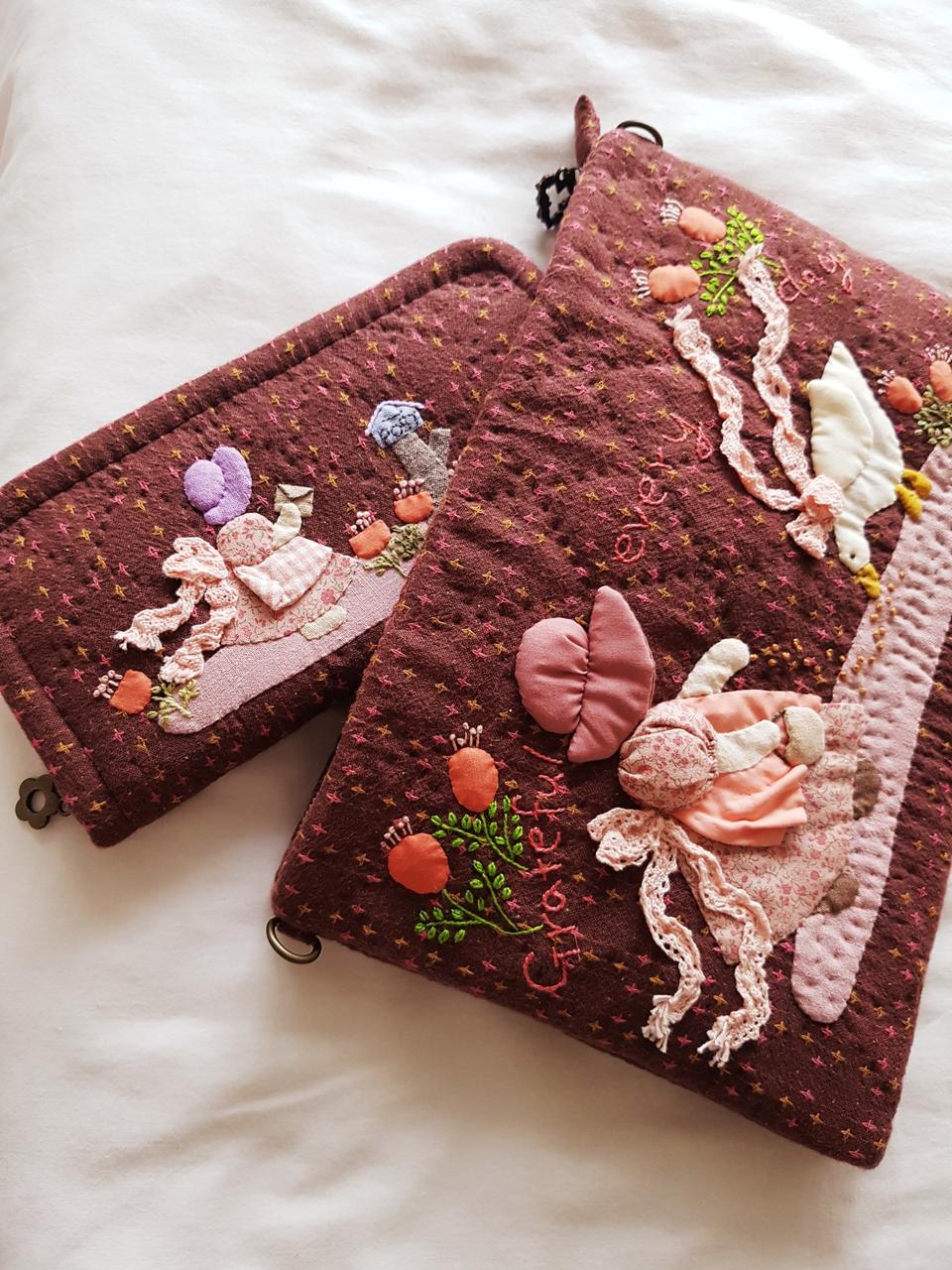 홀리하비 선보넷 클러치,크로스백(퀼트가방)