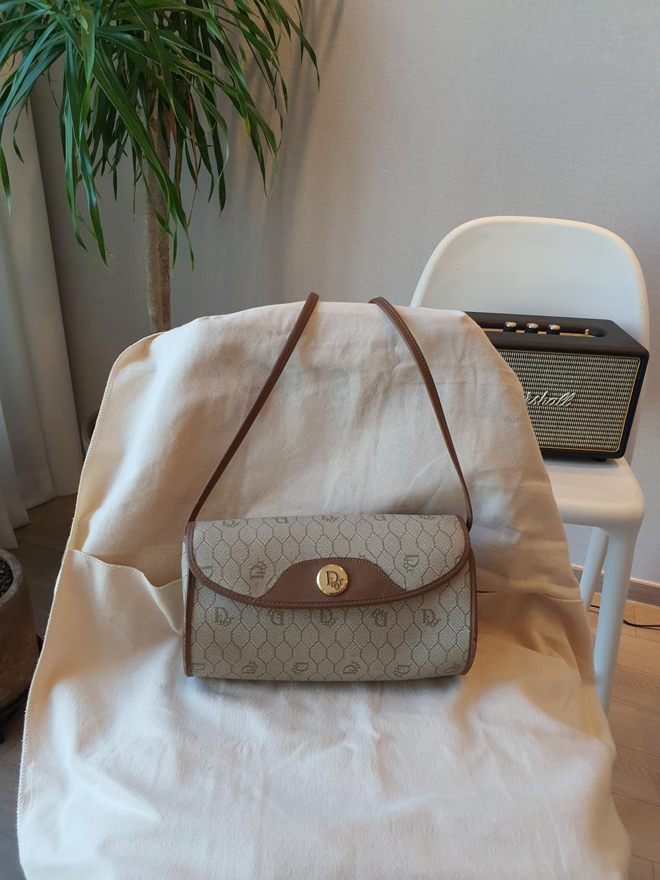 디올 허니콤 빈티지 미니 숄더백