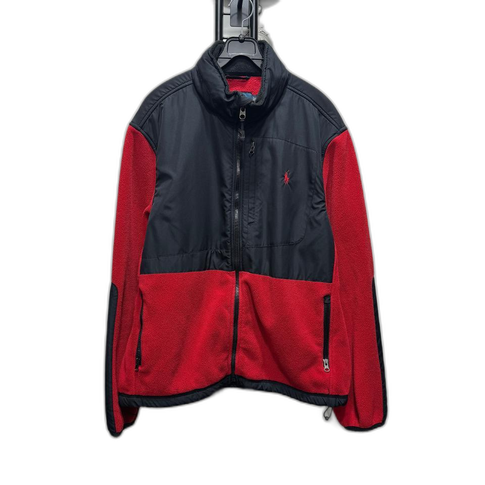 L 폴로 후리스 레드