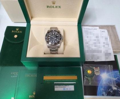 ""정품""로렉스 서브마리너블랙 검판 스틸블랙 데이트 116610LN 2