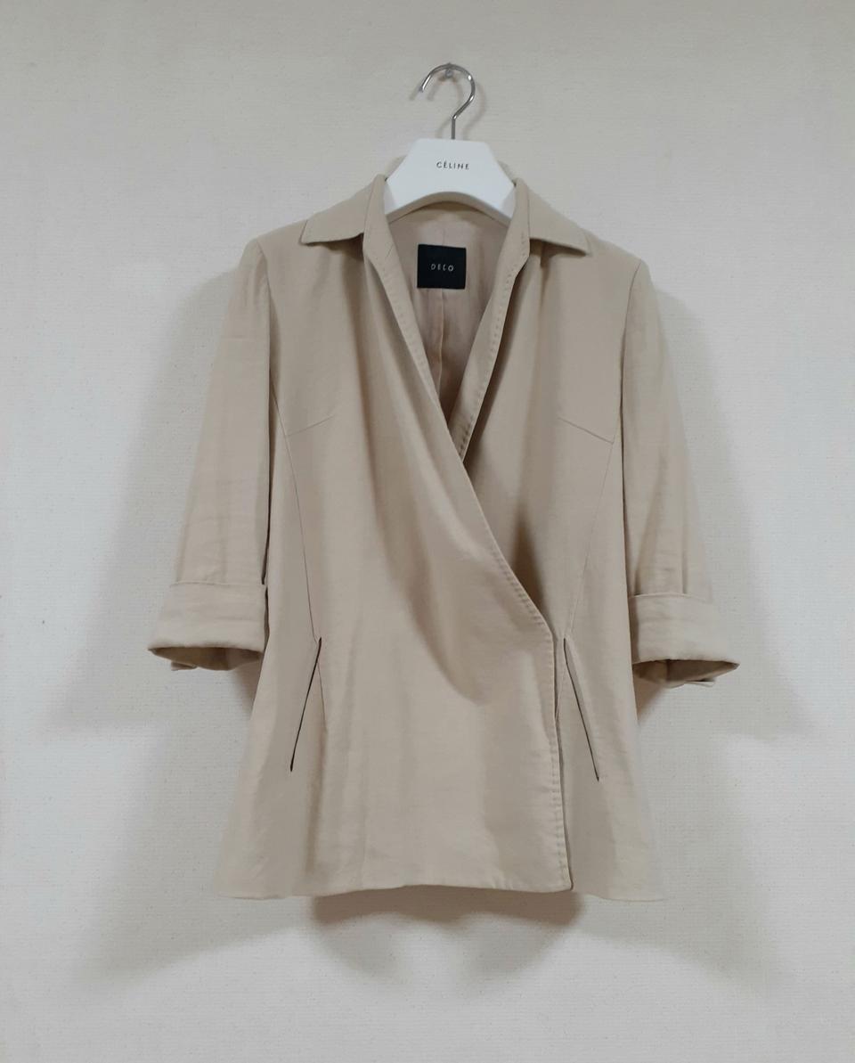 데코 린넨 재킷 마 코트 자켓