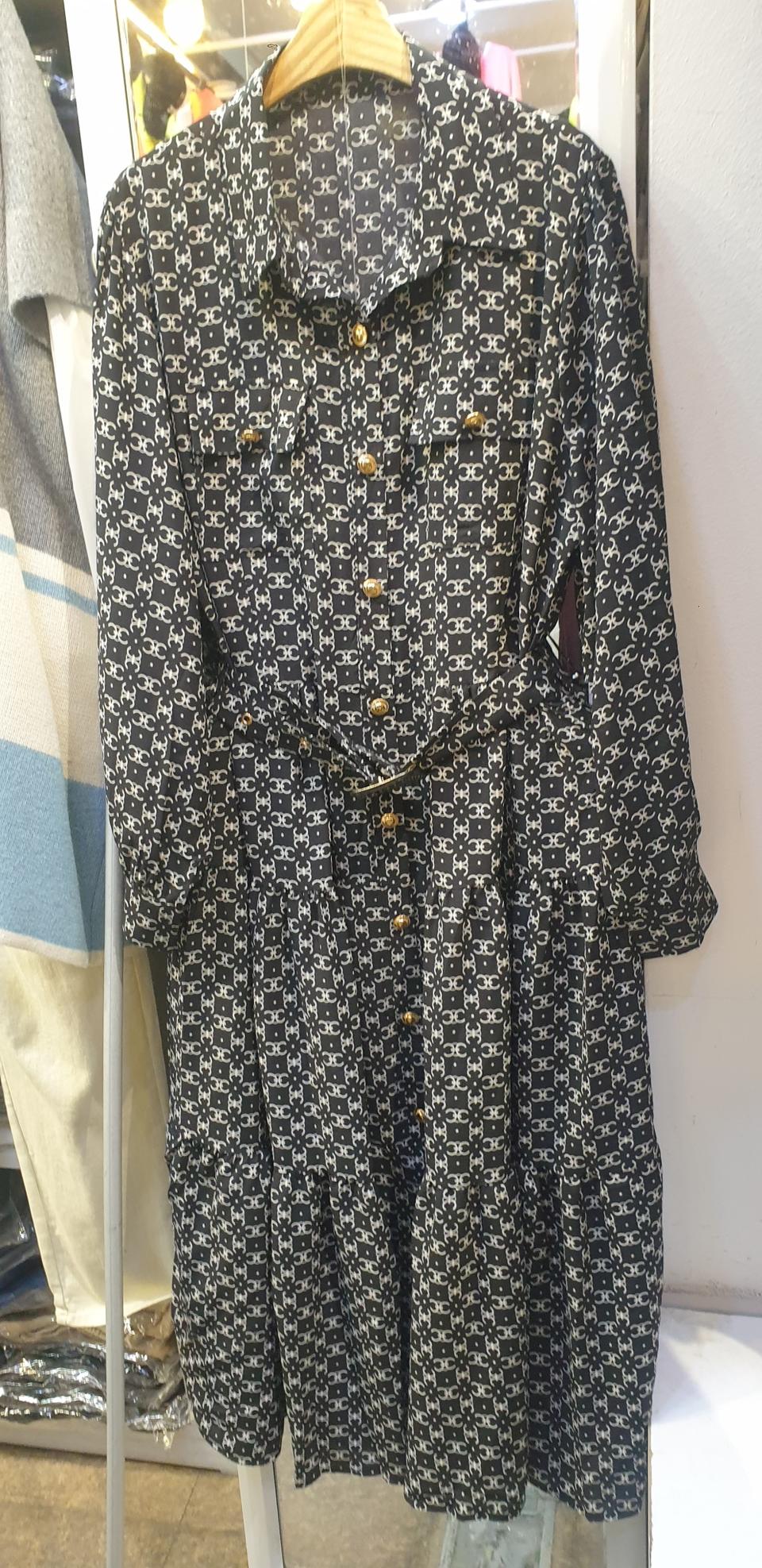 셀린 시폰롱 원피스