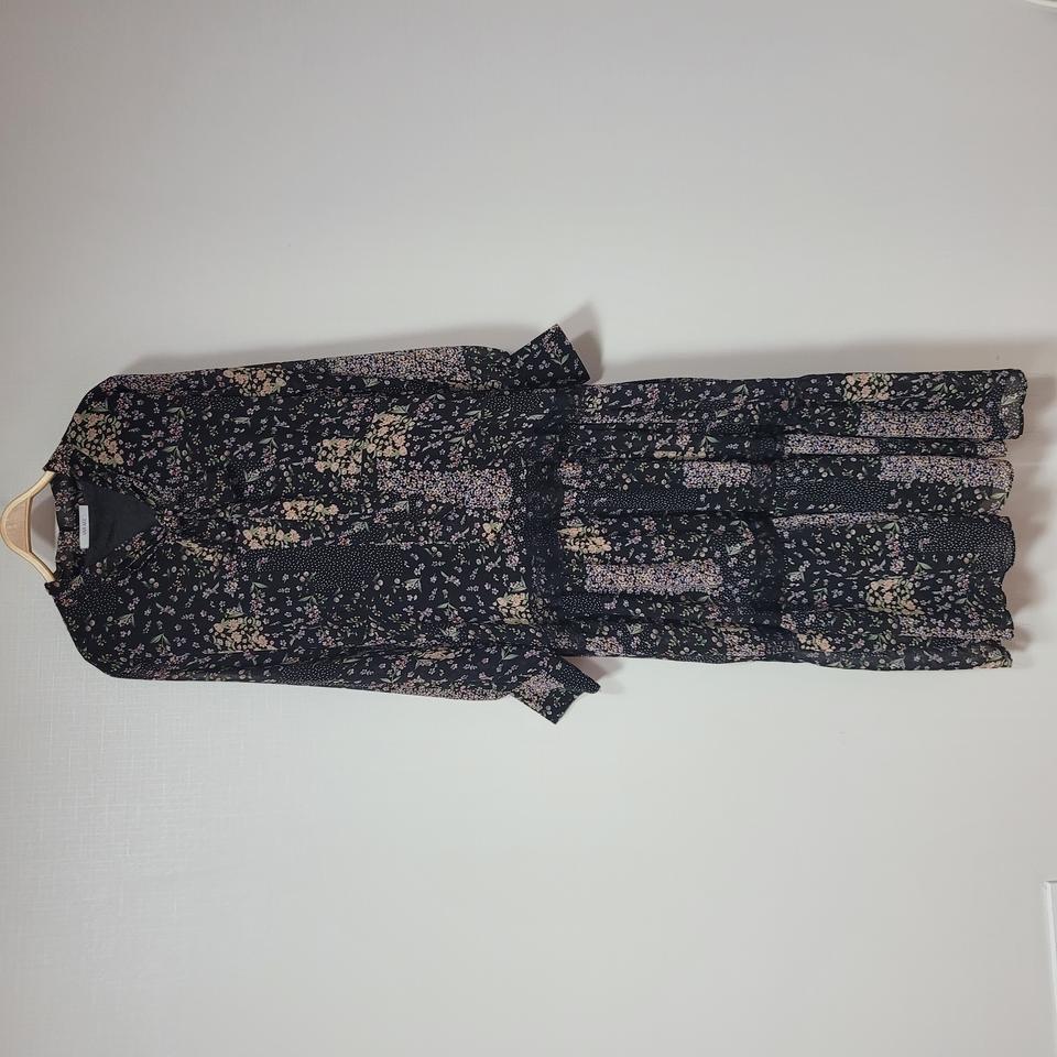 반에이크 레이스 플라워 쉬폰 원피스