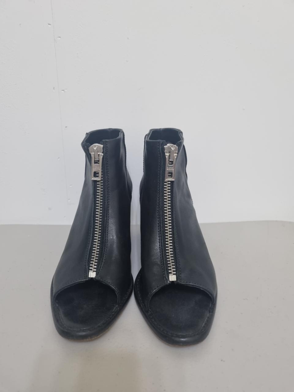 디젤 앞지퍼 오픈토 앵클부츠/39(245-250)