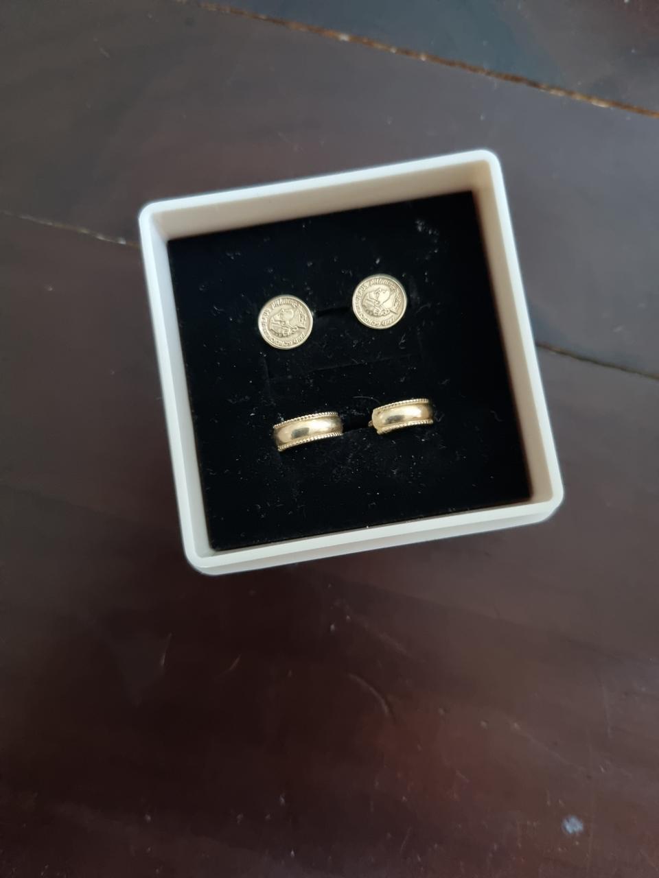 14k 옐로골드 코인,링일괄