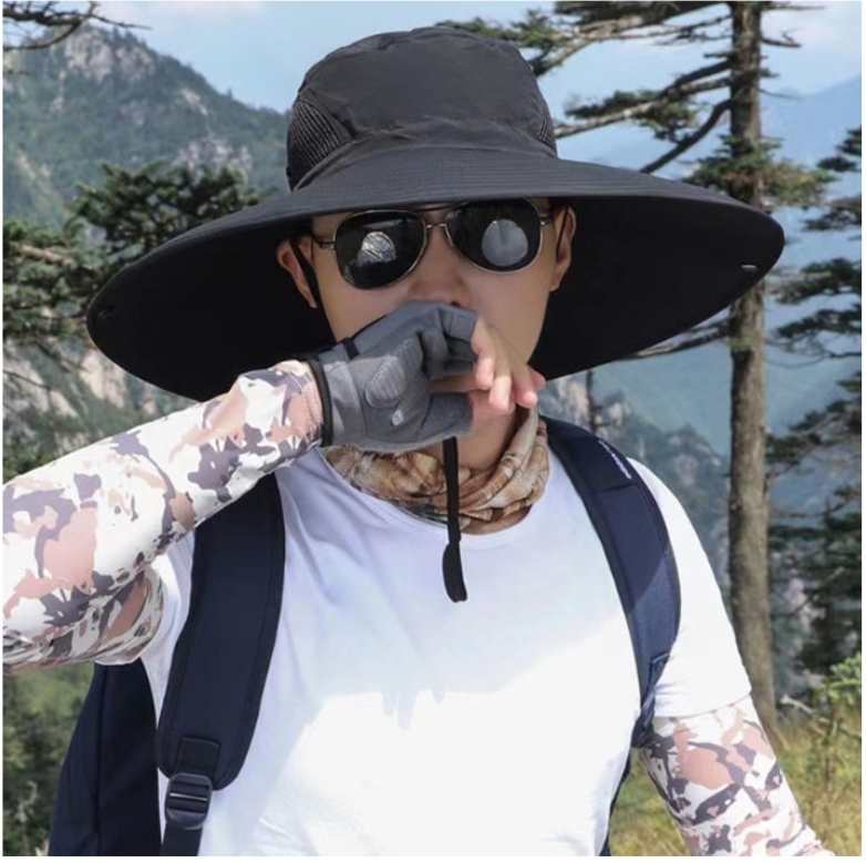 남성모자 챙 15cm