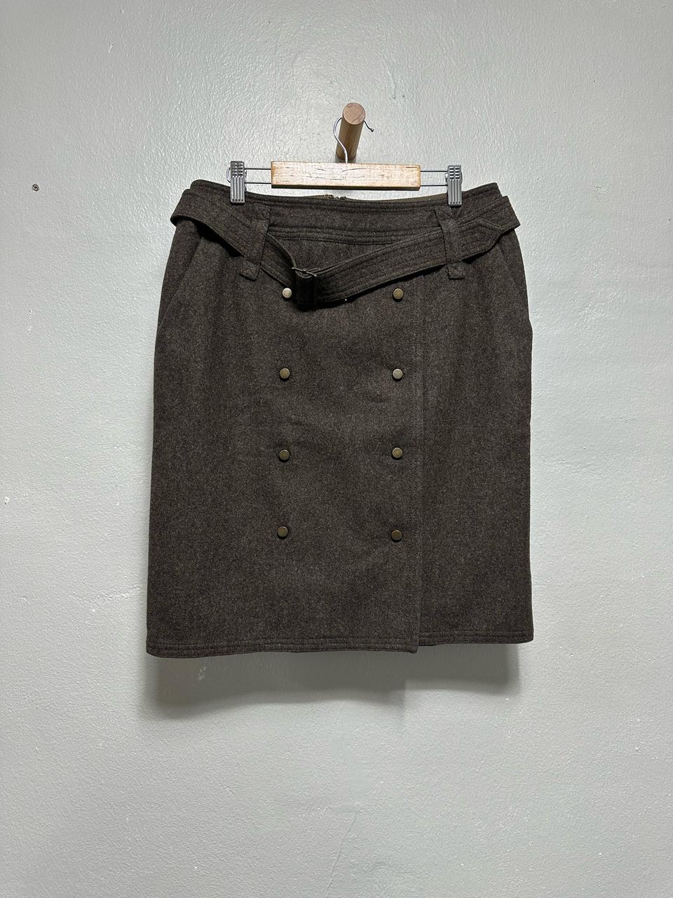 막스마라 스튜디오 디자인 울 스커트 치마