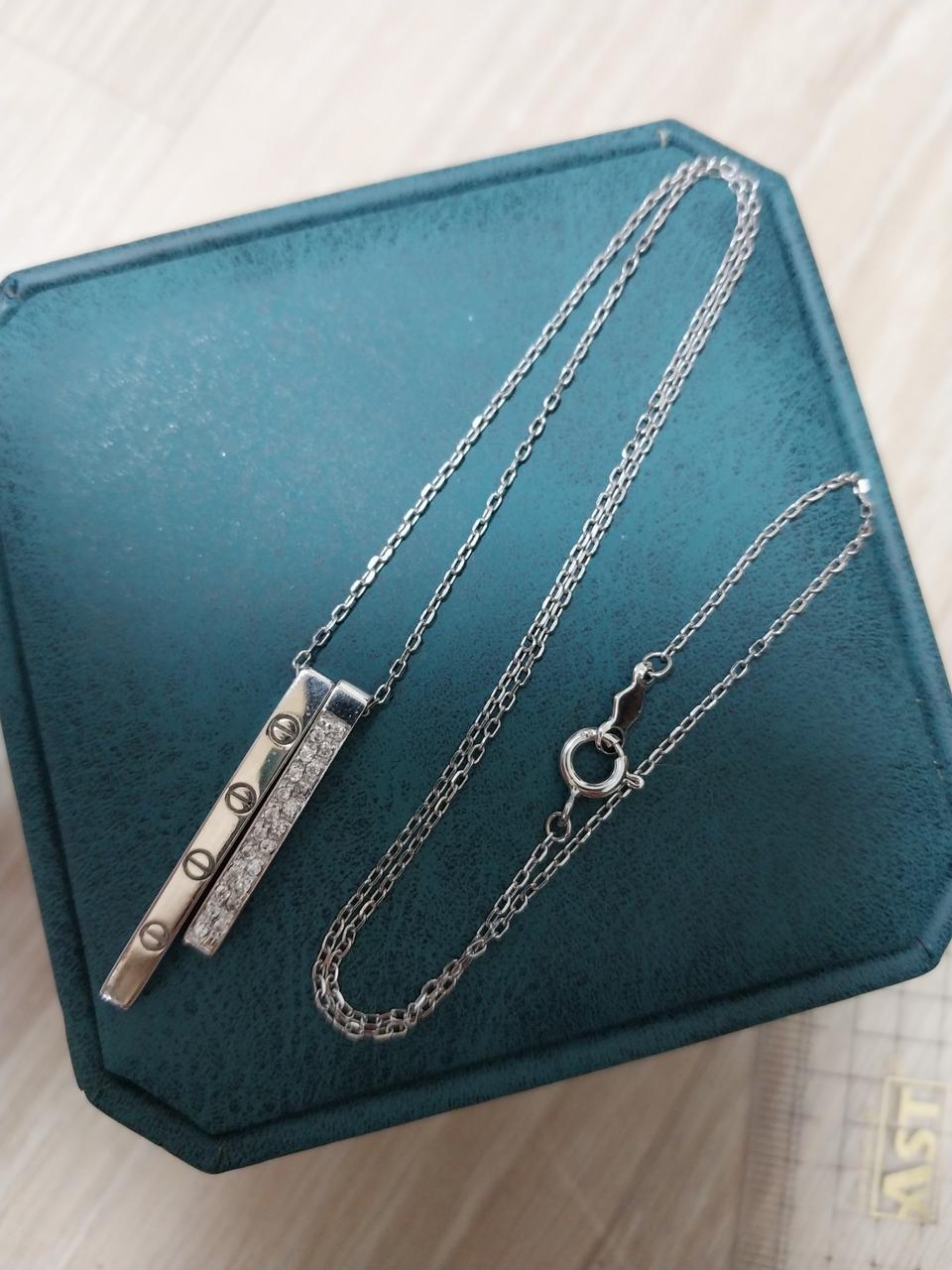 14k화이트 초커목걸이 (38센치)