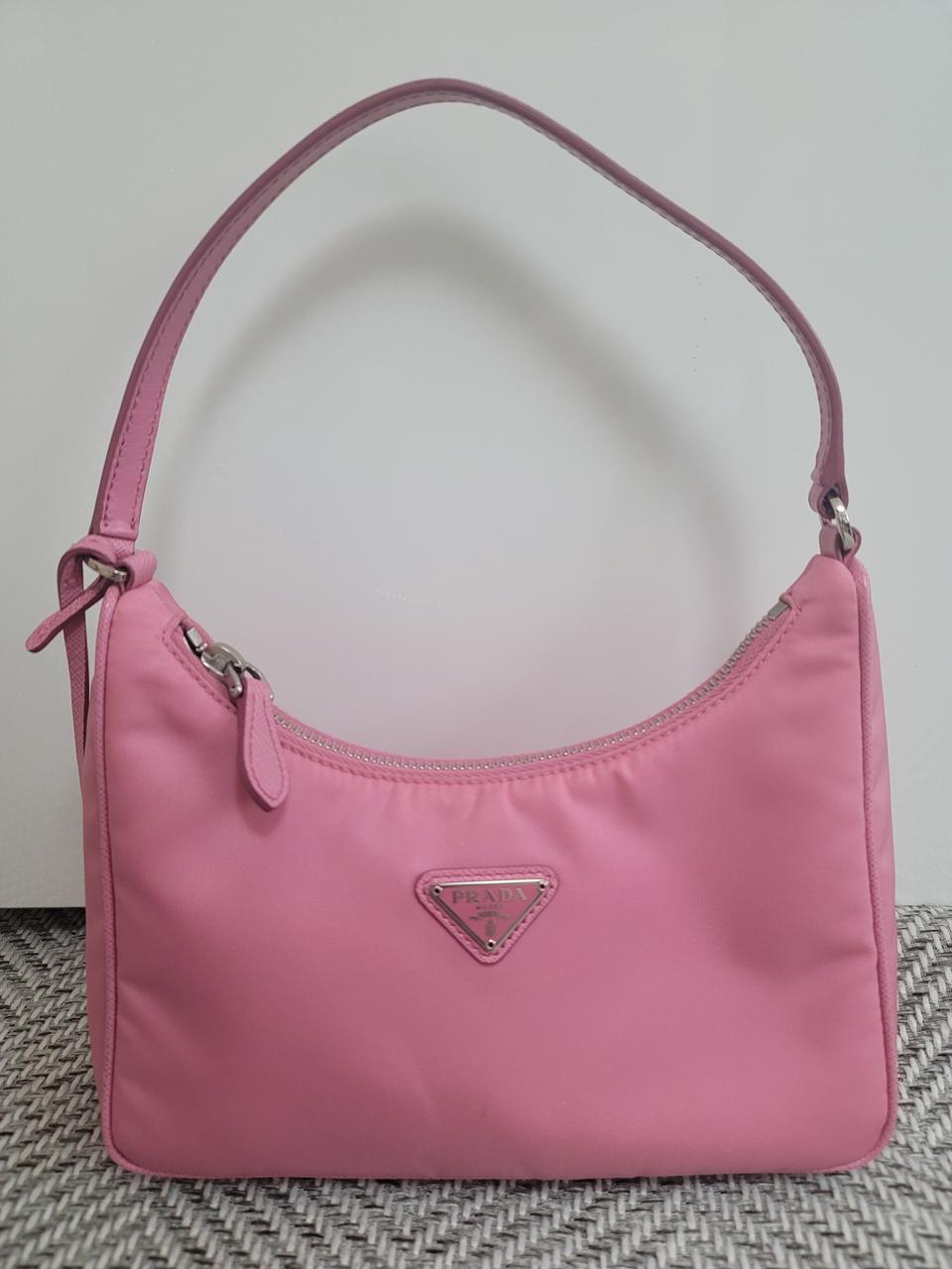 프라다 나일론 호보백 핑크