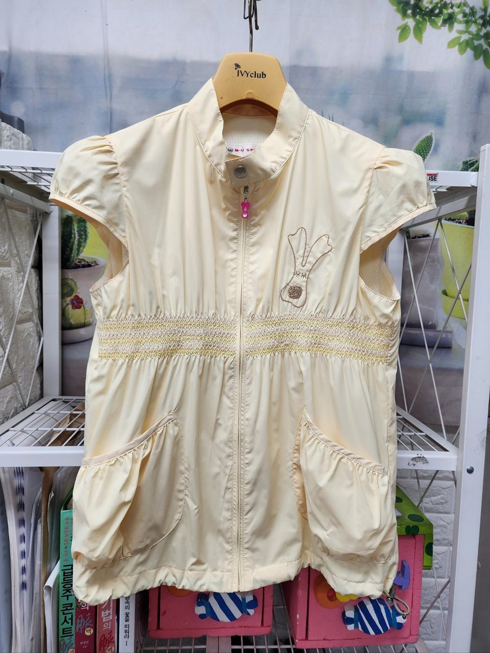 엠유 여성골프웨어 셔링 여성 집업 나시 민소매 바람막이 (90) WH69