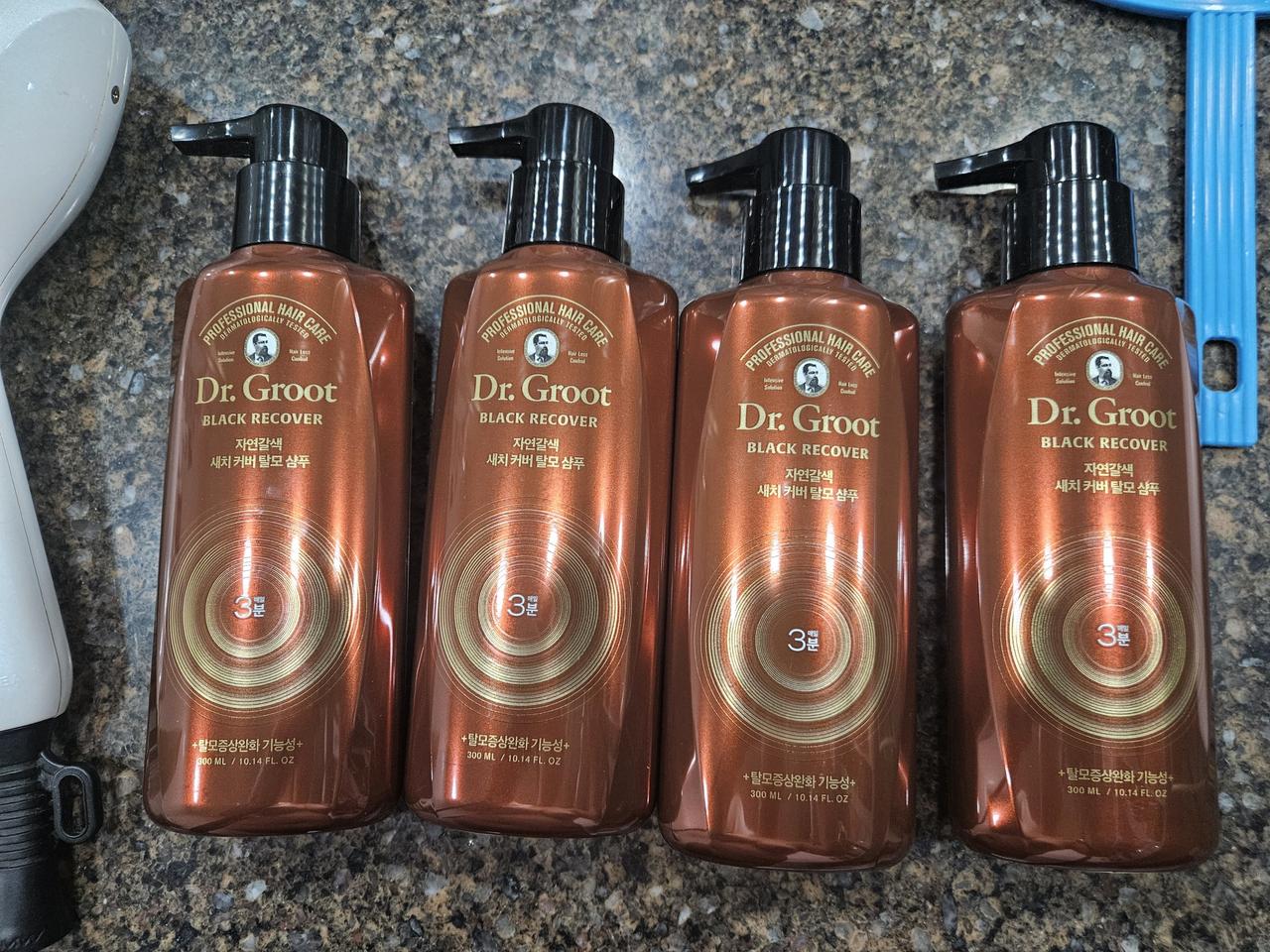 새상품닥터그루트 블랙리커버 새치커버 샴푸 자연갈색 300ml