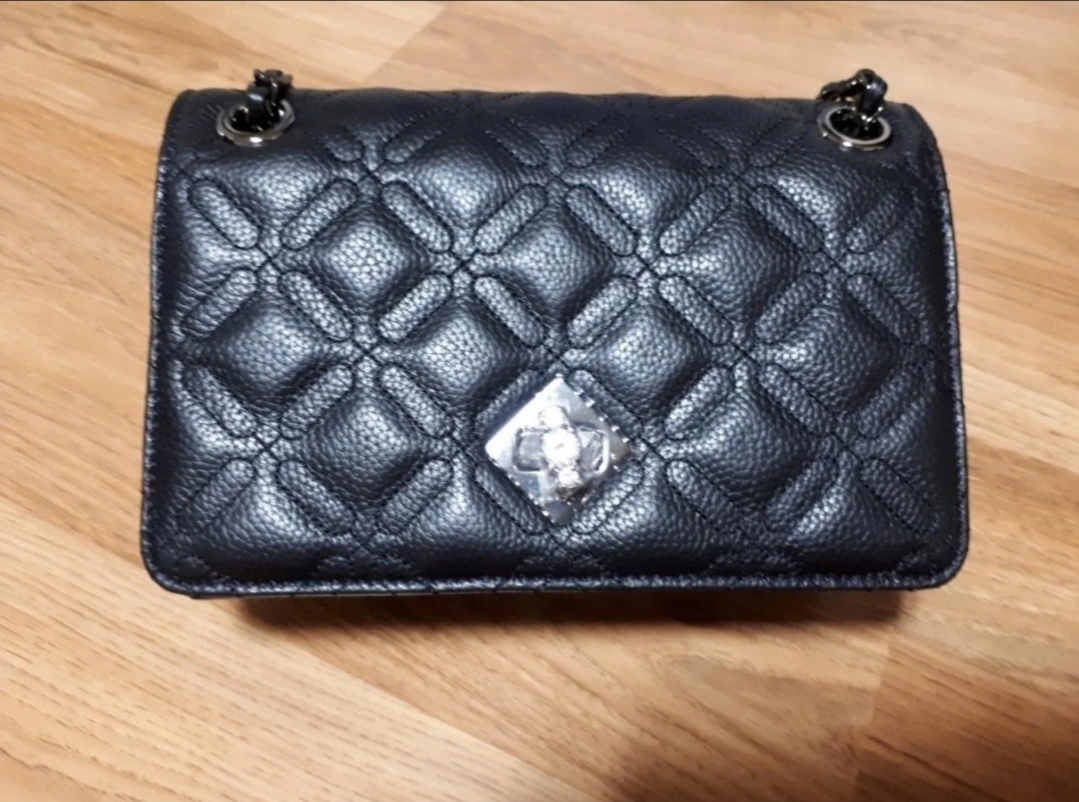 러브캣 핸드백(소가죽100%), 미사용, 검정