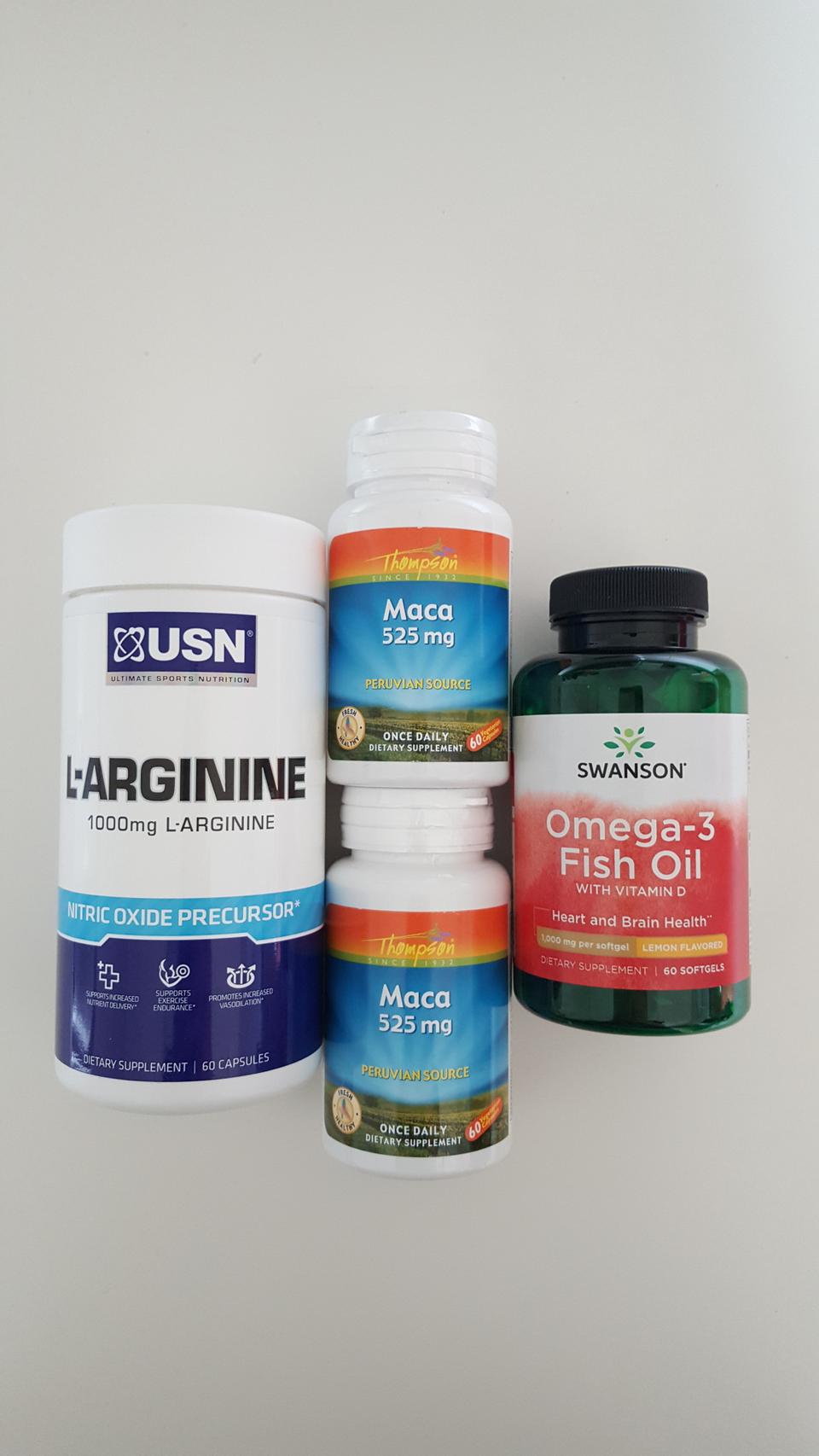 [택포]총4통: 아르기닌/마카/피쉬오일(오메가3)