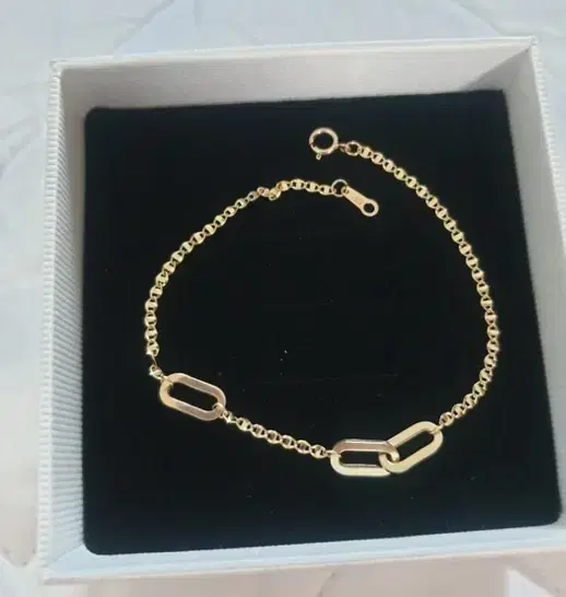 14k할로우 심플팔찌