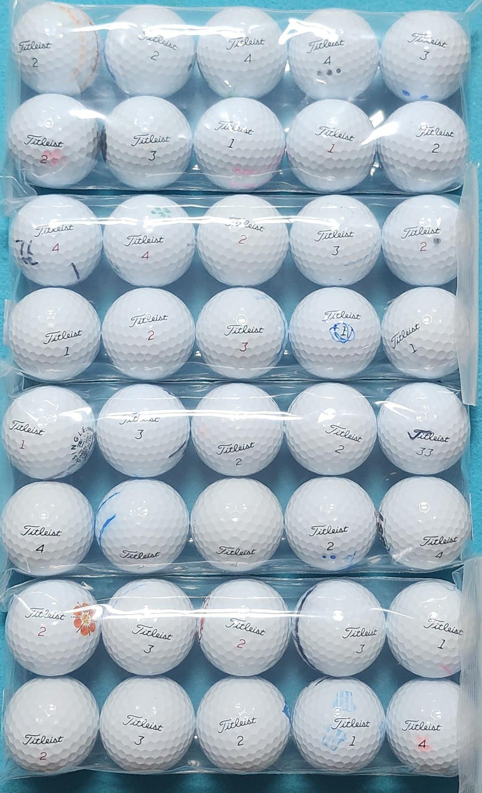 타이틀리스트(prov1.prov1x혼합)40개-로스트볼