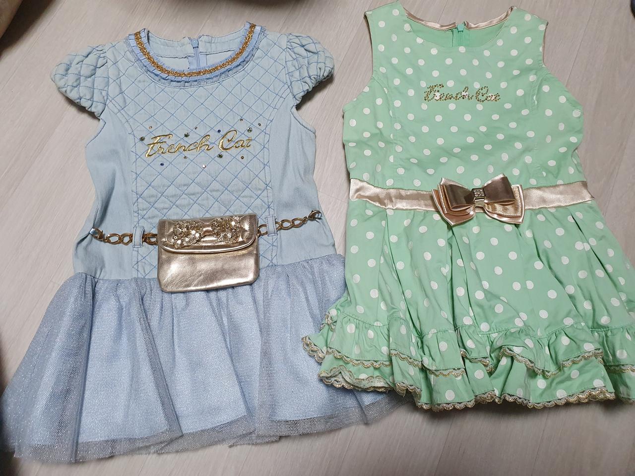 프렌치캣 여아 원피스 105사이즈 ***왼쪽 청원피스만 남았습니다.