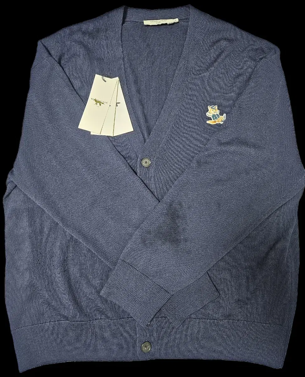 (2XL)메종키츠네 드레스드폭스 가디건 네이비