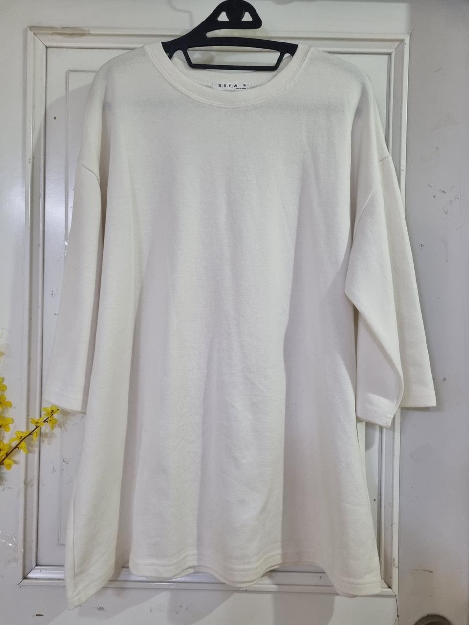 빅사이즈. 칠부 롱 면티.  깨끗해요. 가슴65