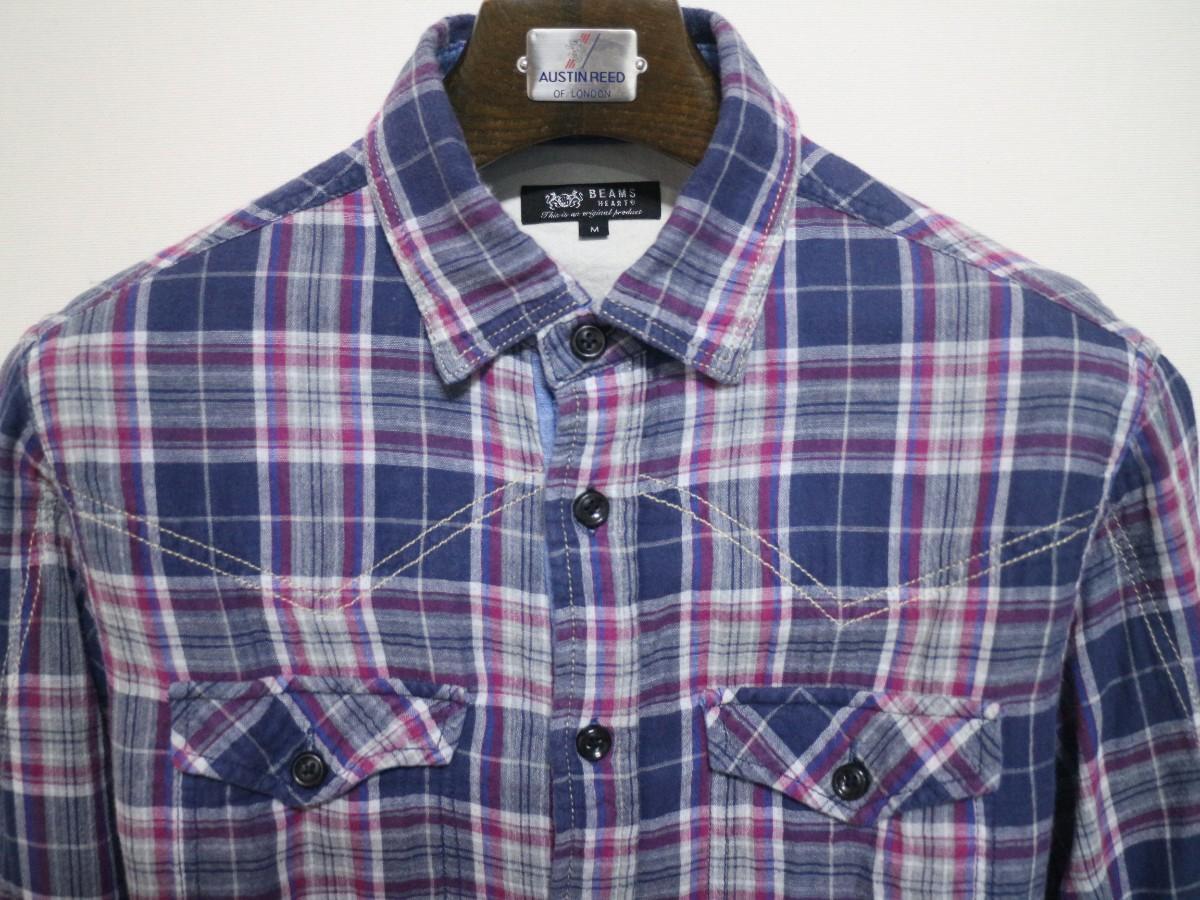 빔스 체크 셔츠 팝니다.