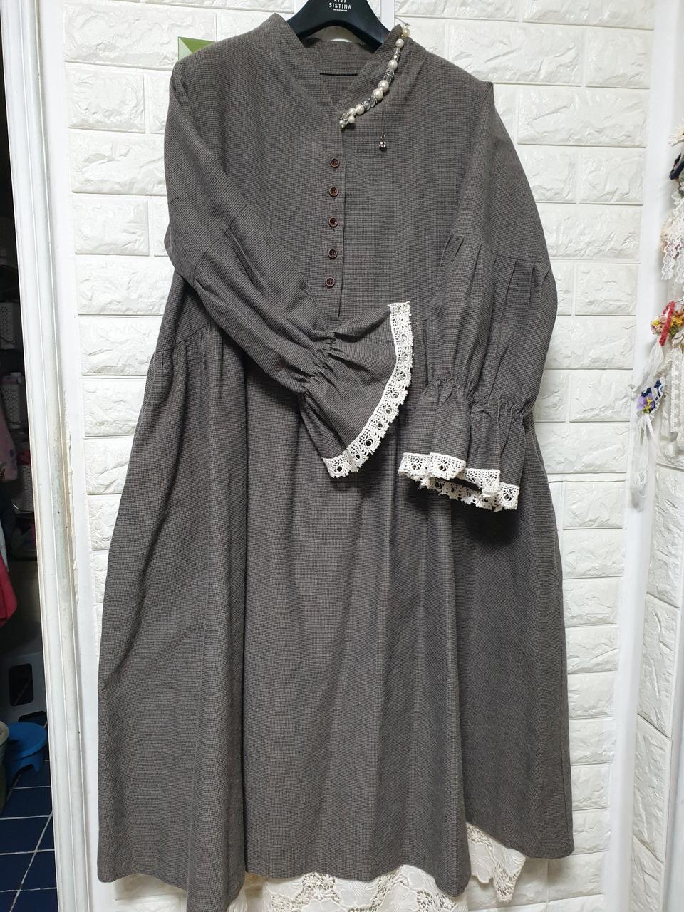 면 이중 원피스