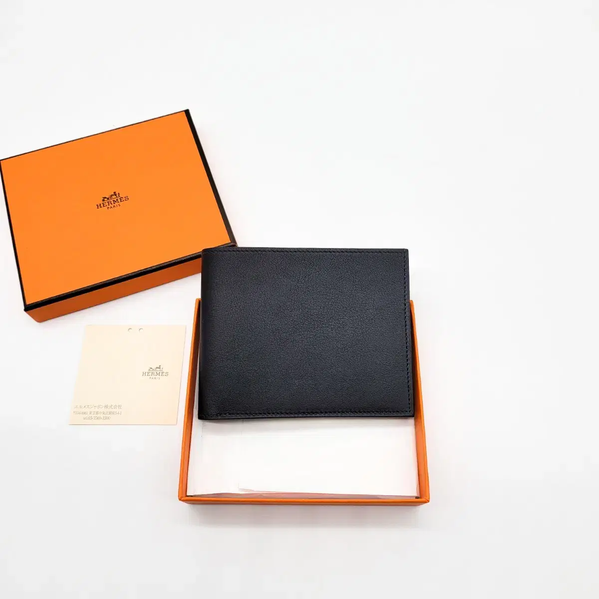 (정품)(새제품) 에르메스 반지갑 시티즌트윌 컴팩트 블랙