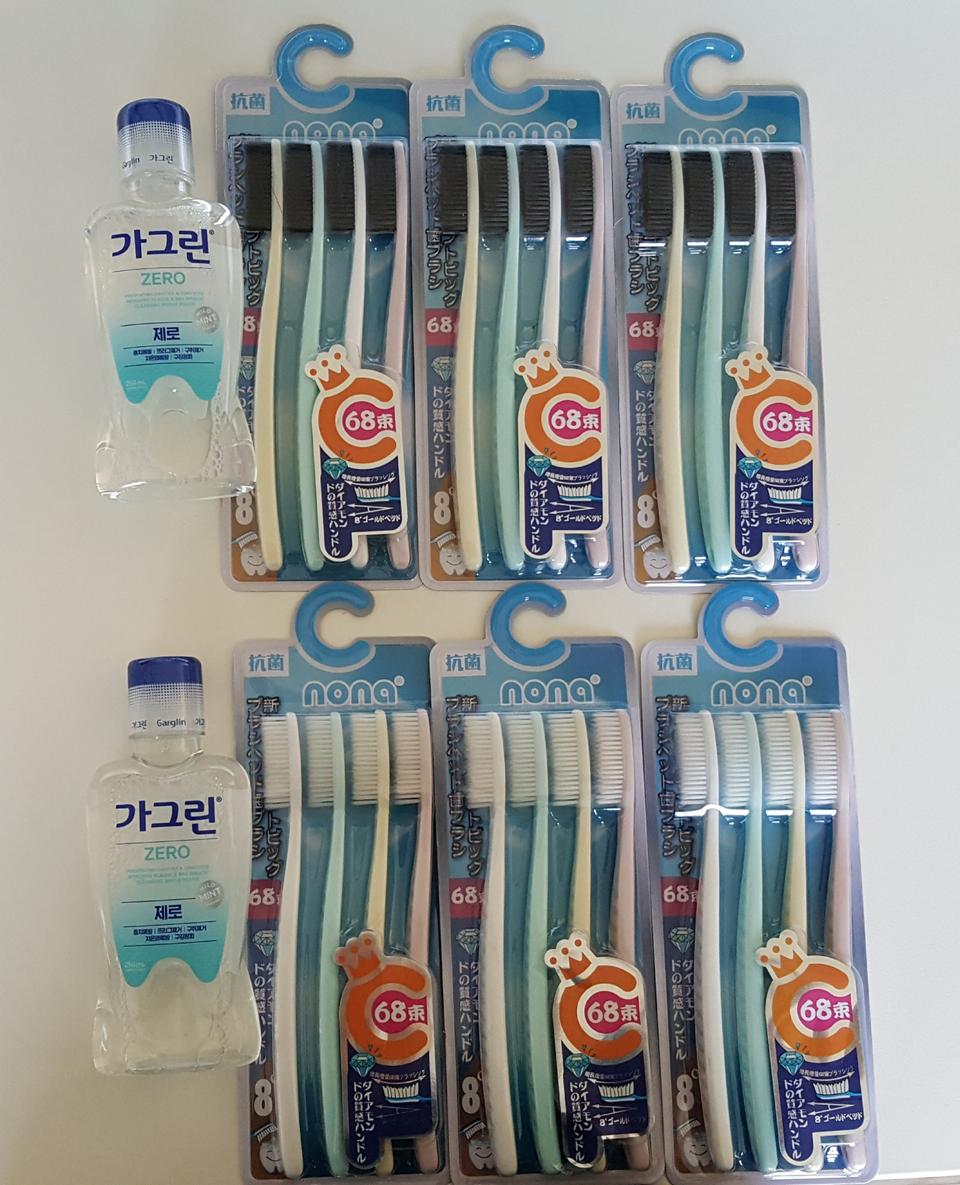 [택포] 왕타칫솔 24개 & 가그린 2통 일괄