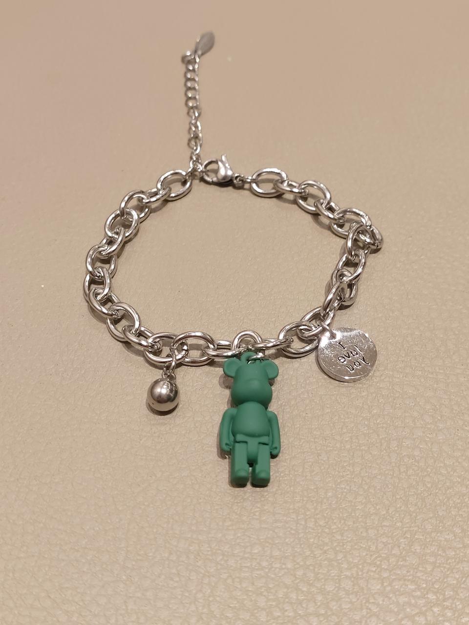 써지컬 베어 곰돌이 팔찌 새상품