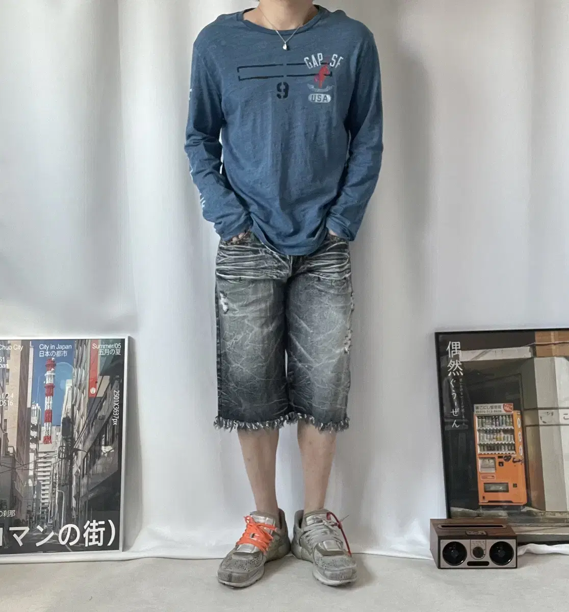 일본빈티지 gap 롱슬리브