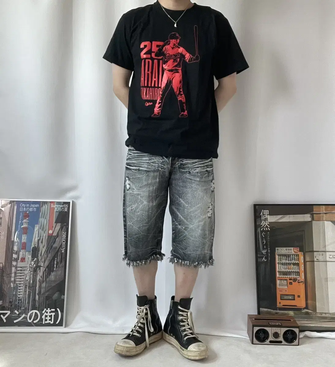 일본빈티지 baseball 티셔츠