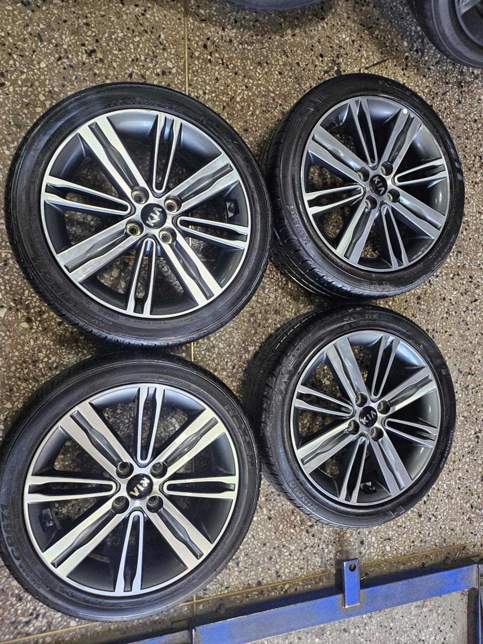 모닝16인치 정품휠타이어세트