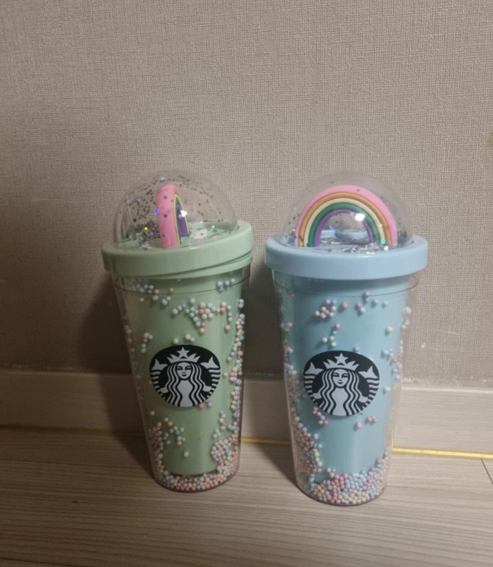 스벅 물병 돔리드 콜드컵 텀블러 컵