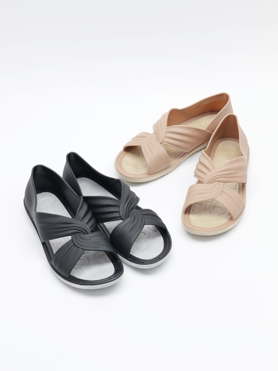 230~250 시중가 15000원 여성 꼬임 앞트임 젤리슈즈 플렛슈즈